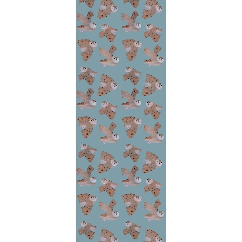 Meet Me at the Wall-collectie Kinderbehang Owl - Sky - Aniek Bartels