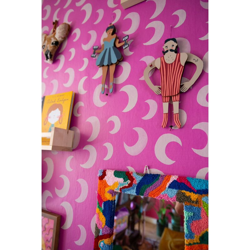 Meet Me at the Wall-collectie Behang Moon Pink Pop