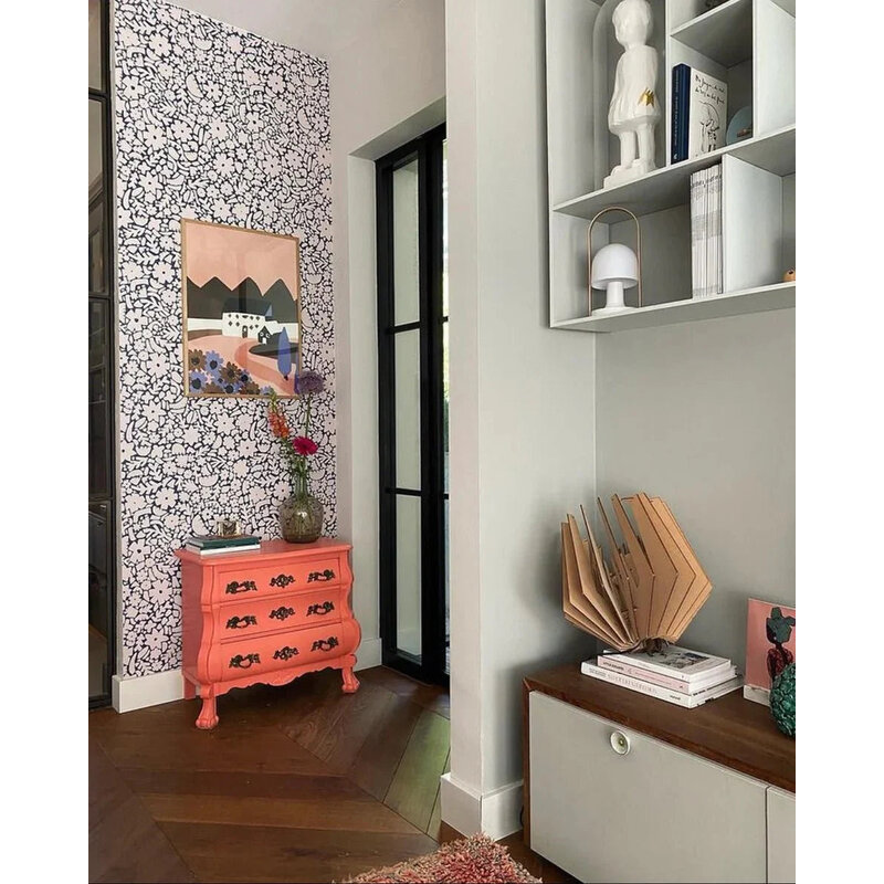 Meet Me at the Wall-collectie Behang  Flowerfield Blue - Naturel Noord