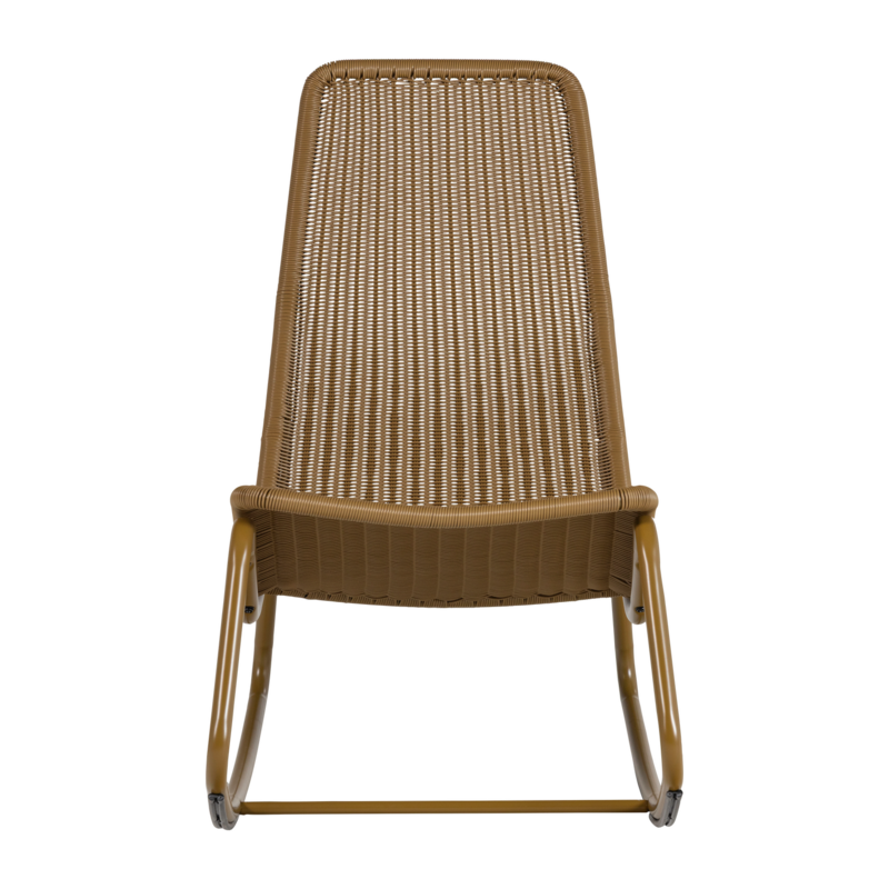 WOOOD-collectie Tom Tuin Schommelstoel Honinggeel