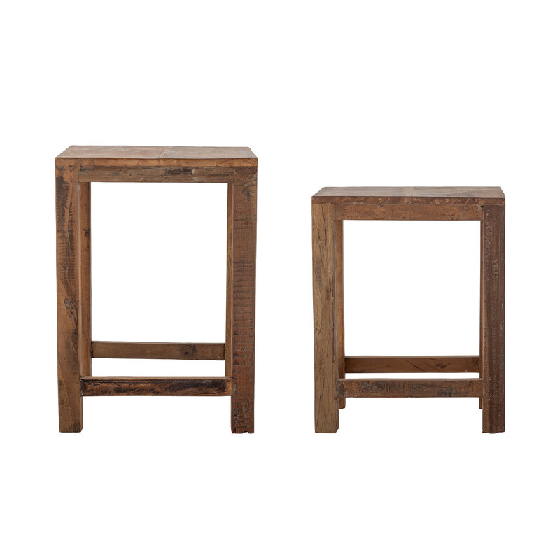 Bloomingville-collectie Galen Bijzettafel Bruin Gerecycled Hout