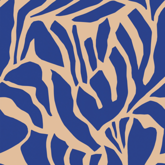 Meet Me at the Wall Behang Meet Me at the Wall -  Flow Blues - Sabine van Vessem