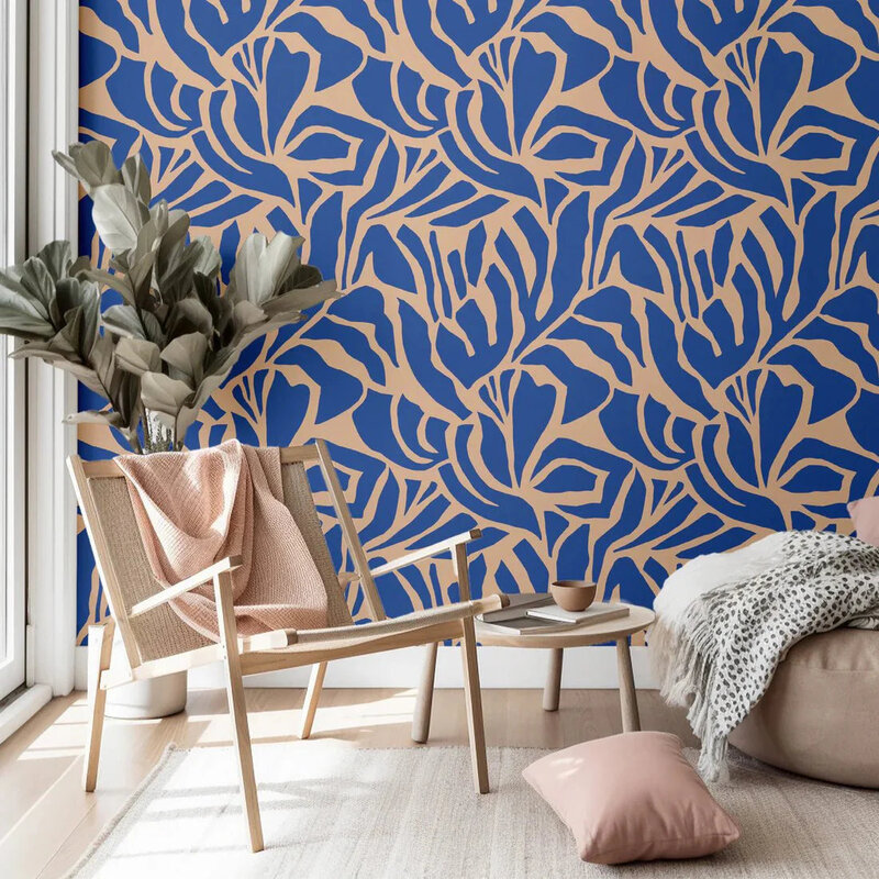 Meet Me at the Wall-collectie Behang Meet Me at the Wall -  Flow Blues - Sabine van Vessem