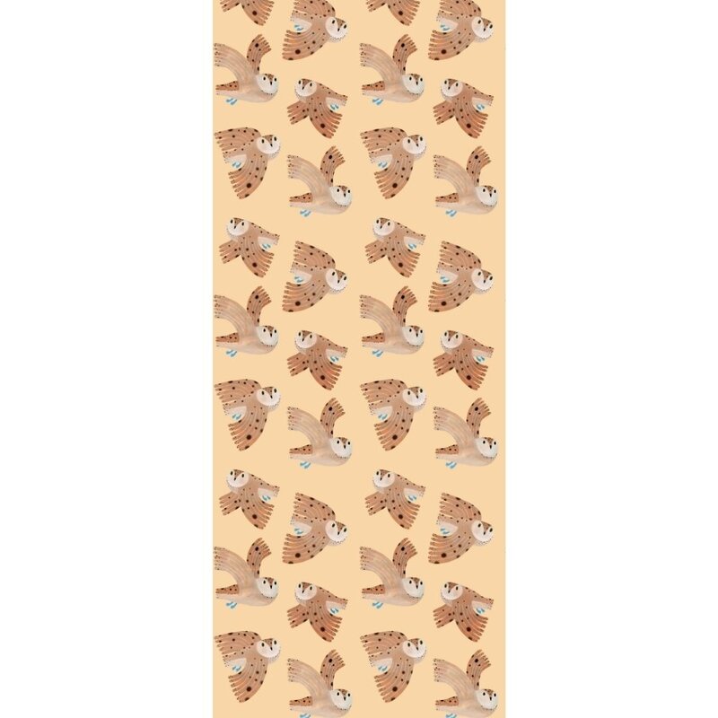 Meet Me at the Wall-collectie Kinderbehang Owl - Creme - Aniek Bartels