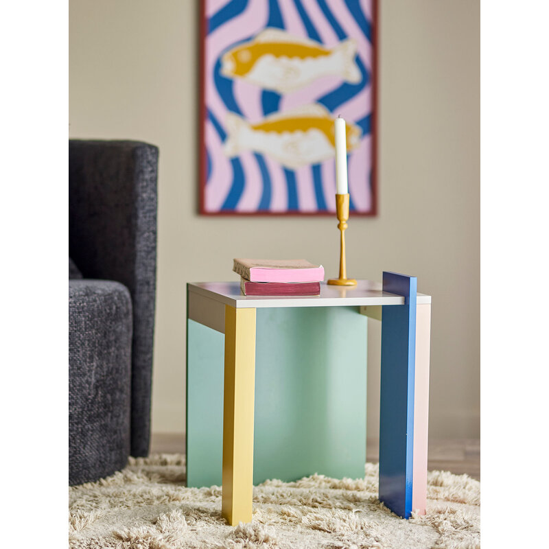Bloomingville-collectie Banjo Bijzettafel Multicolor FSC® 100% MDF