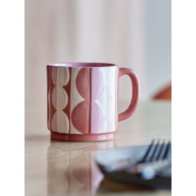 Bloomingville-collectie Saul Mok Roze aardewerk