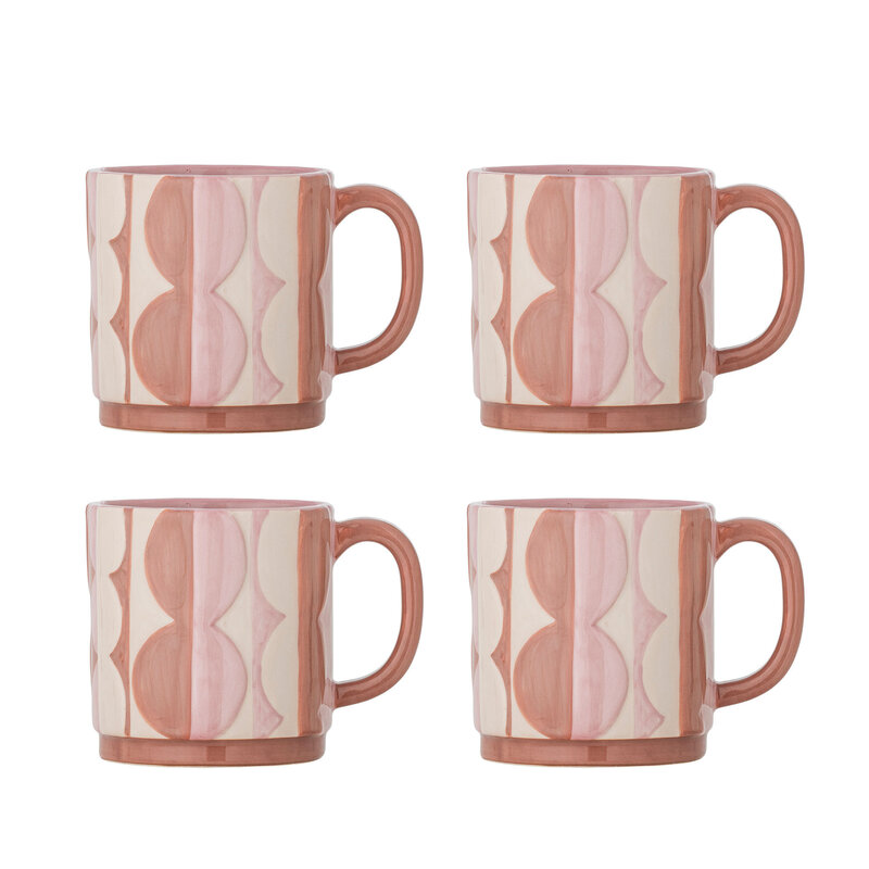 Bloomingville-collectie Saul Mok Roze aardewerk