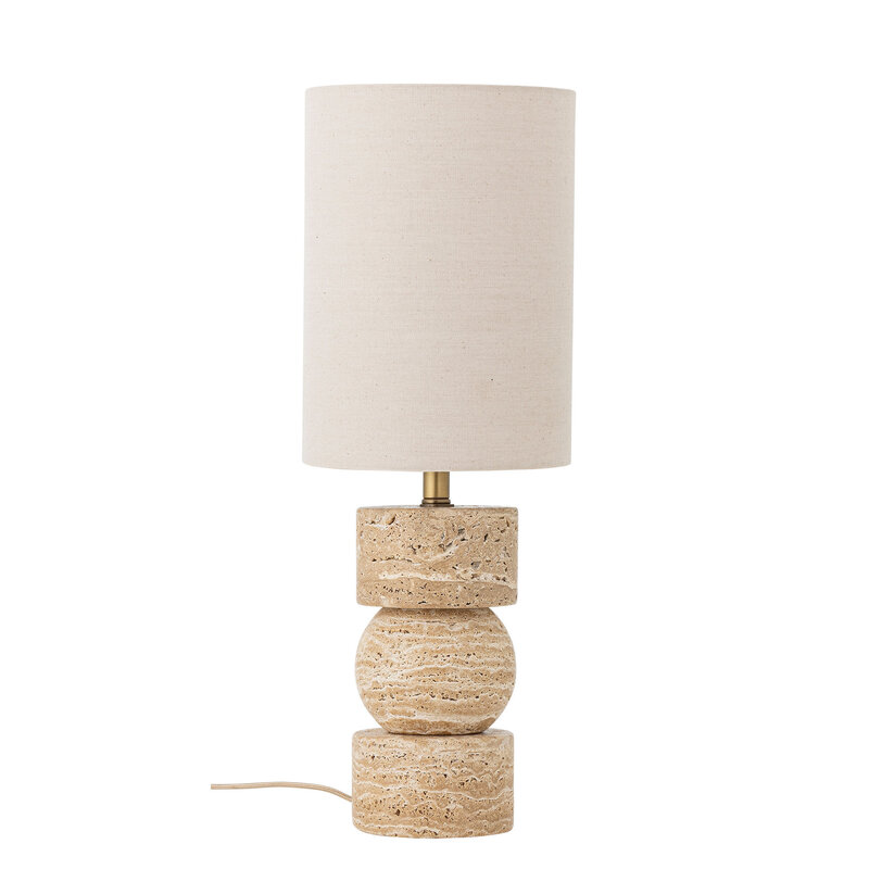 Bloomingville-collectie Marci Table lamp, Nature, Travertine