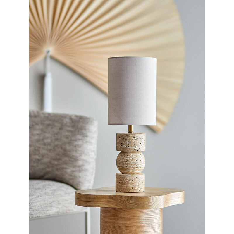 Bloomingville-collectie Marci Table lamp, Nature, Travertine