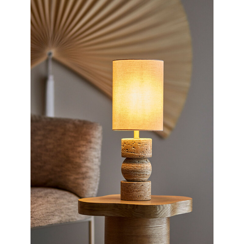 Bloomingville-collectie Marci Table lamp, Nature, Travertine
