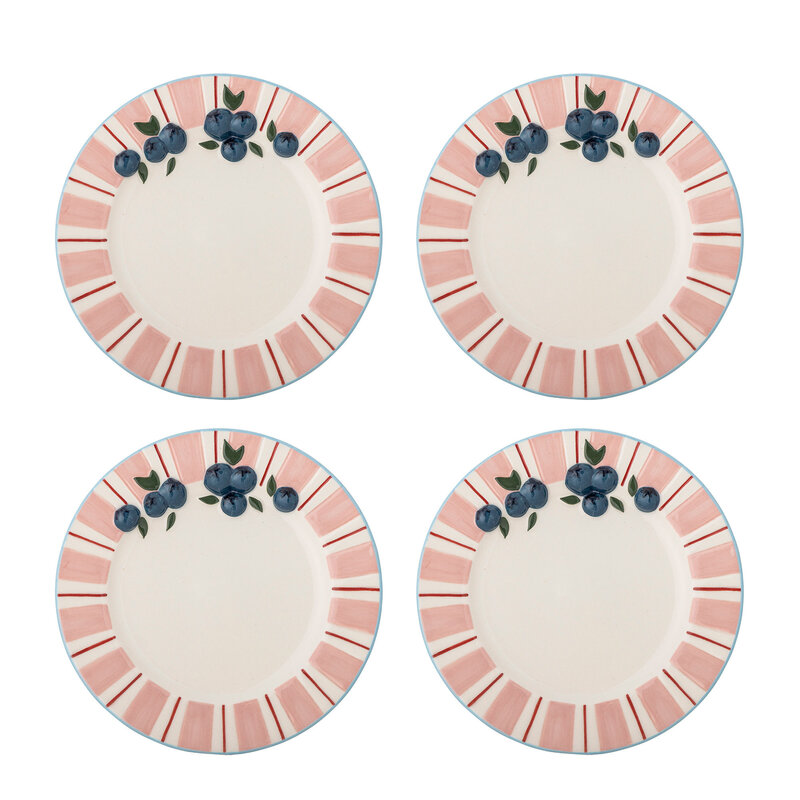 Bloomingville-collectie Bord Carry  Roze aardewerk