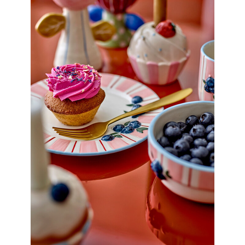 Bloomingville-collectie Bord Carry  Roze aardewerk