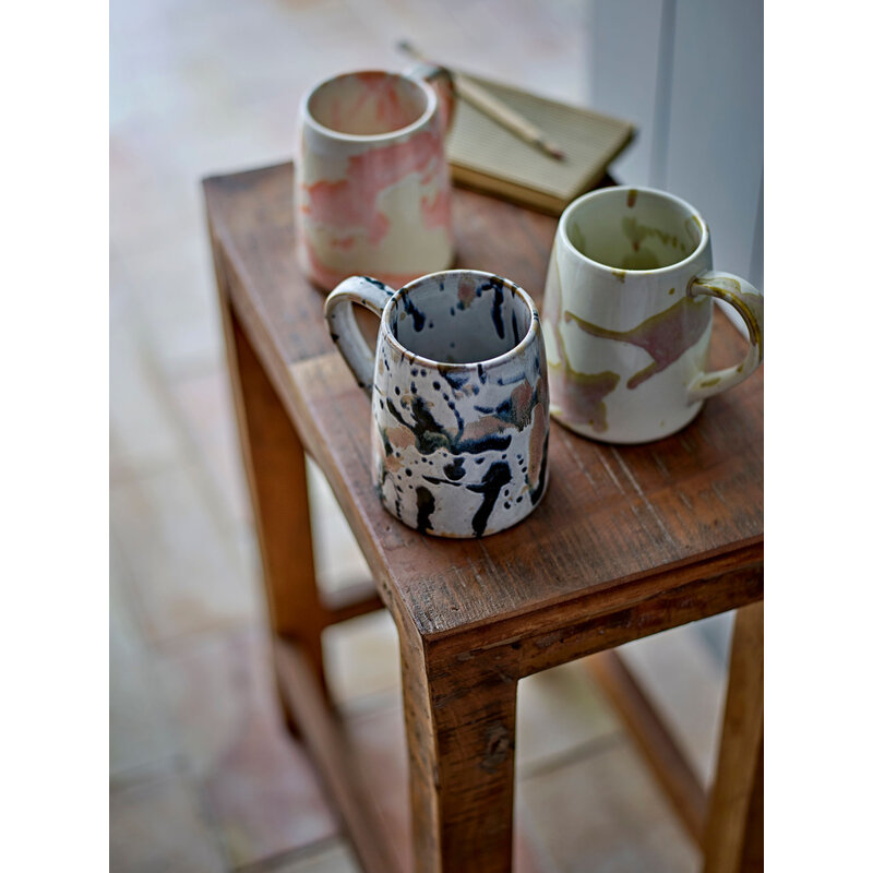 Bloomingville-collectie Winnie Mok multicolour aardewerk beige en roze