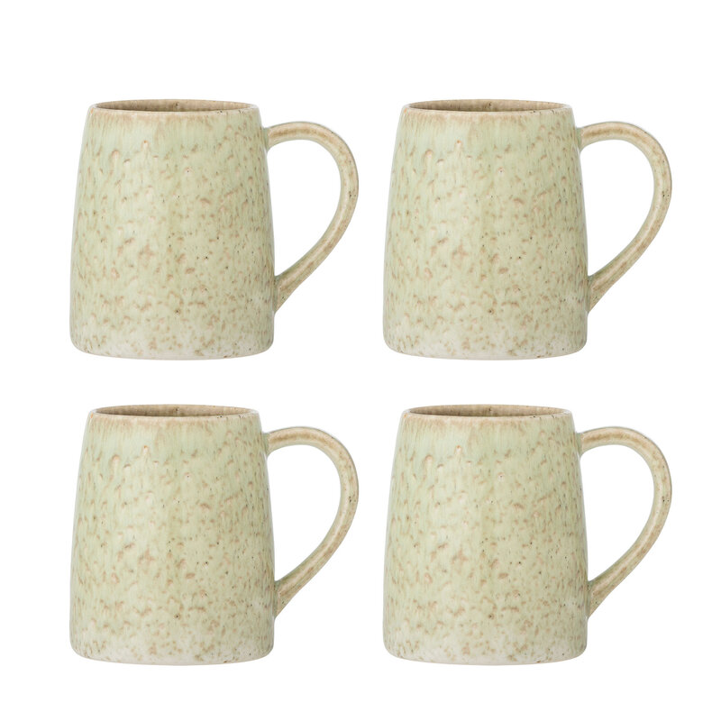 Bloomingville-collectie Winnie Mok multicolour aardewerk zachtgroen en beige