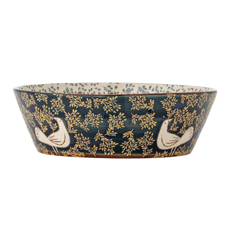 Bloomingville-collectie Hezha Bowl, Blue, Stoneware