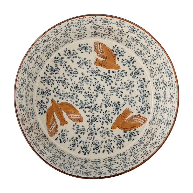 Bloomingville-collectie Hezha Bowl, Blue, Stoneware