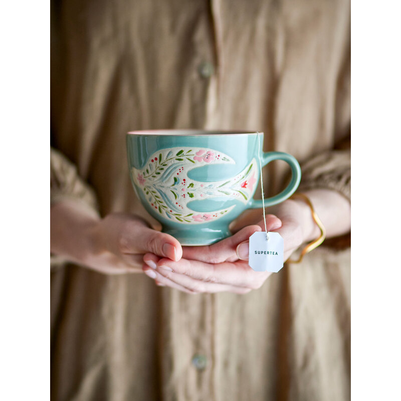 Bloomingville-collectie Rosalynde Mok Groen aardewerk