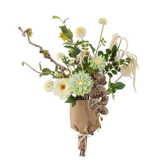 Bloomingville Rise Bouquet, White, Artificial Flowers