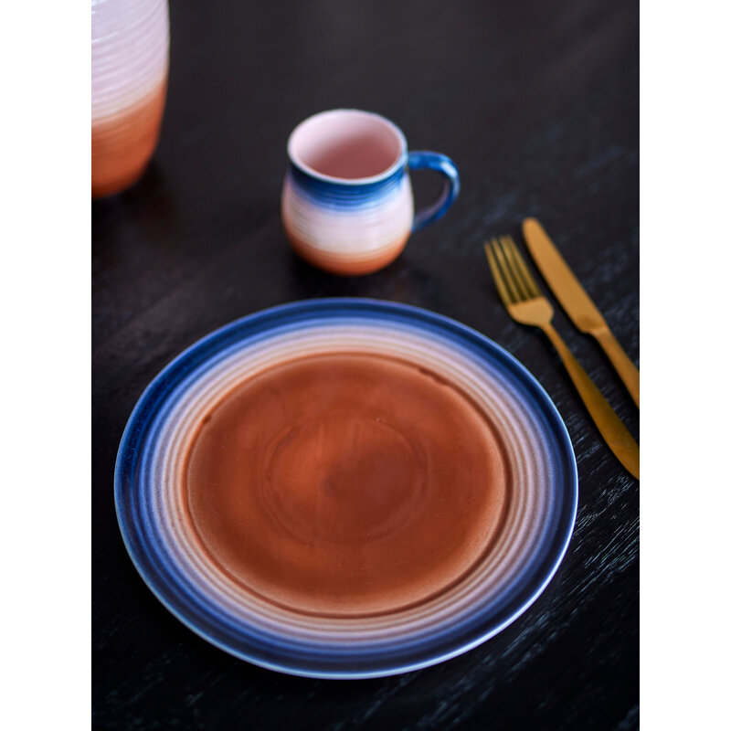 Bloomingville-collectie Tatum Bord multicolour aardewerk