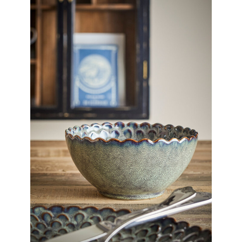 Bloomingville-collectie Katrina Kom Grijs aardewerk