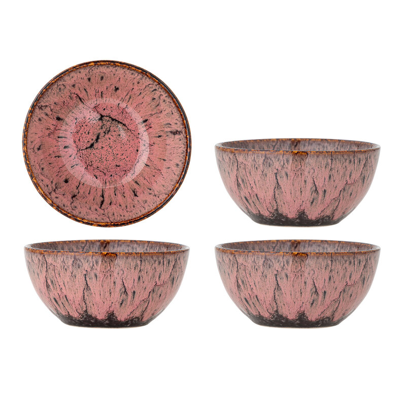 Bloomingville-collectie Rayen Kom Roos aardewerk