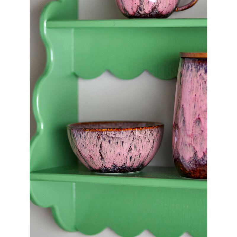 Bloomingville-collectie Rayen Kom Roos aardewerk