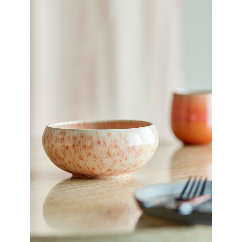 Bloomingville-collectie Roselyn kom Roze aardewerk