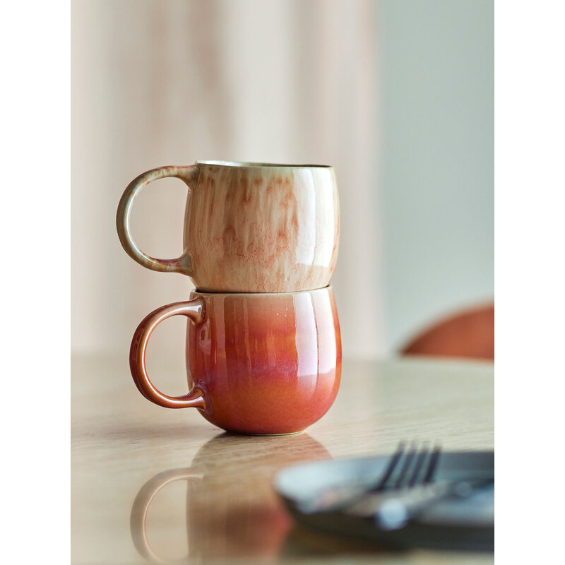 Bloomingville-collectie Roselyn kop Roze aardewerk