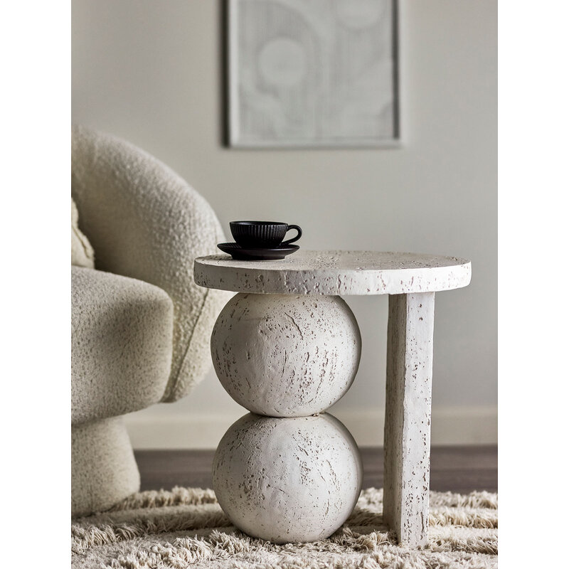 Bloomingville-collectie Tally bijzettafel Wit Hars