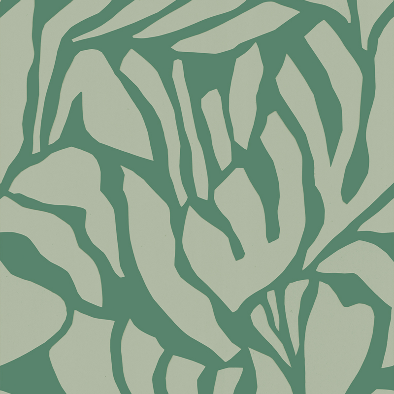 Meet Me at the Wall-collectie Behang  Flow Grean 1 - Sabine van Vessem
