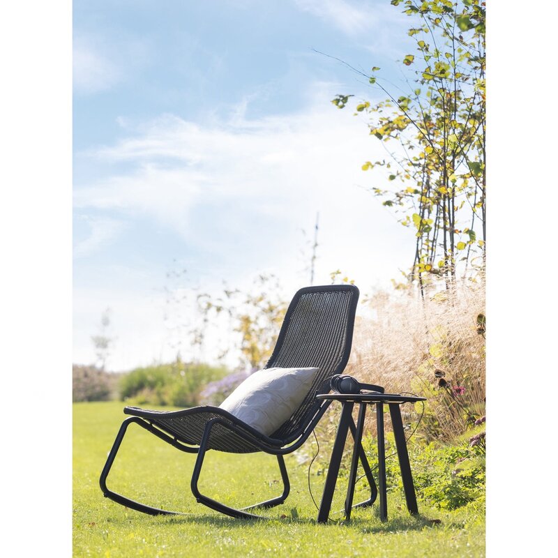 WOOOD-collectie Tom Tuin Schommelstoel Zwart