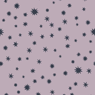 Meet Me at the Wall Kinderbehang Starry Night - Lilac - Joelle Wehkamp