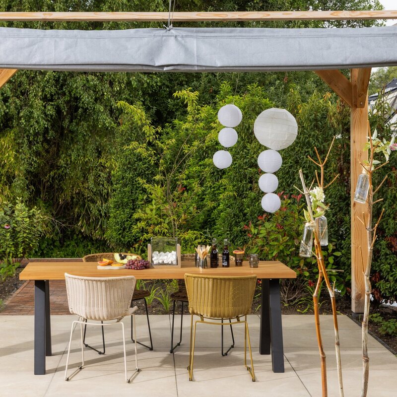 WOOOD-collectie Wings Tuinstoel Zand - Set Van 2