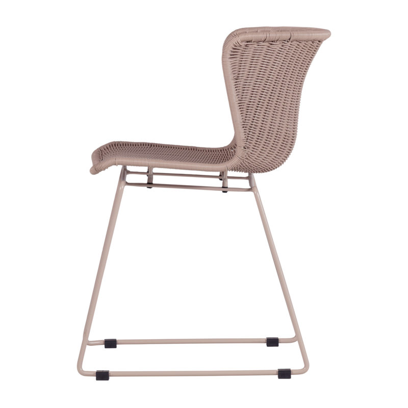 WOOOD-collectie Wings Tuinstoel Zand - Set Van 2