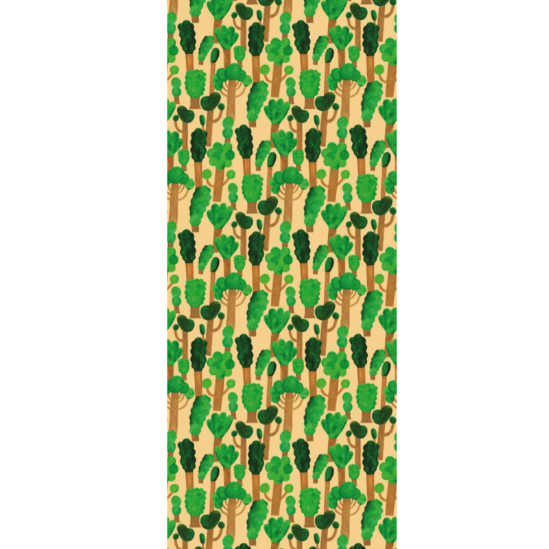 Meet Me at the Wall-collectie Kinderbehang Trees - Butter Yellow - Aniek Bartels