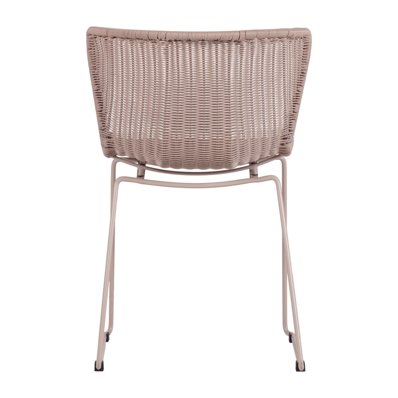 WOOOD-collectie Wings Tuinstoel Zand - Set Van 2