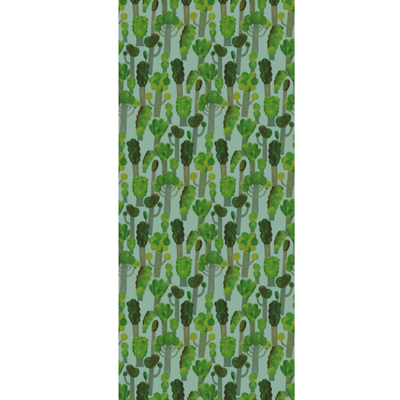 Meet Me at the Wall-collectie Kinderbehang Trees - Sky Blue - Aniek Bartels