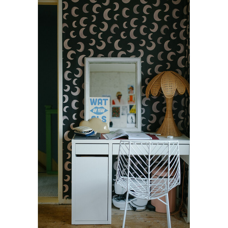 Meet Me at the Wall-collectie Behang Meet Me at the Wall - Moon Dark - Aniek Bartels