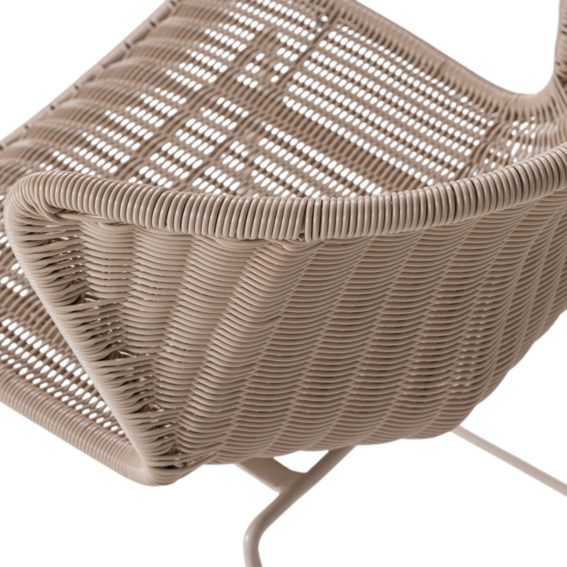 WOOOD-collectie Wings Tuinstoel Zand - Set Van 2