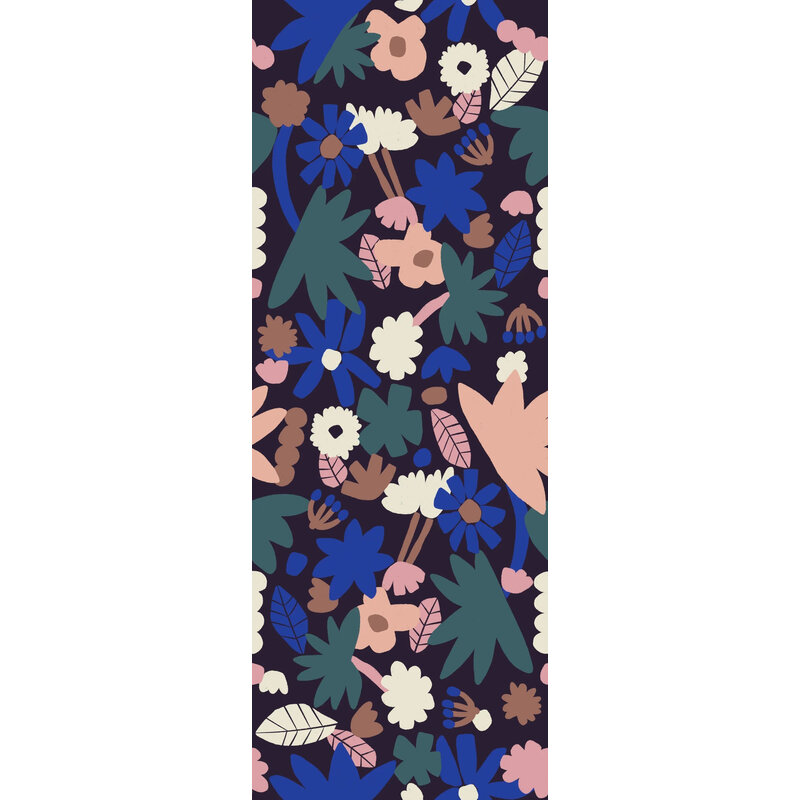 Meet Me at the Wall-collectie Behang Meet Me at the Wall -  Flowerplay Dark - Natural Noord