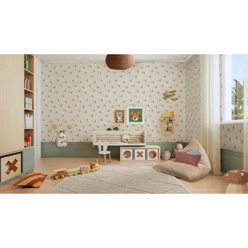 Meet Me at the Wall-collectie Behang Bowie Tie Pastels - Carolien Baudoin