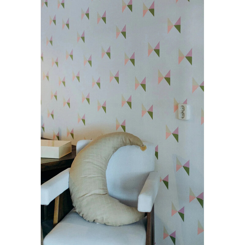 Meet Me at the Wall-collectie Behang Bowie Tie Pastels - Carolien Baudoin