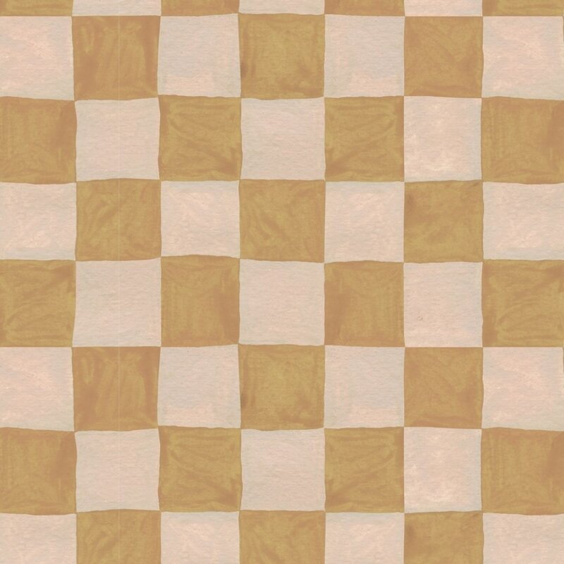 Meet Me at the Wall-collectie Kinderbehang Square blocks sand - Aniek Bartels