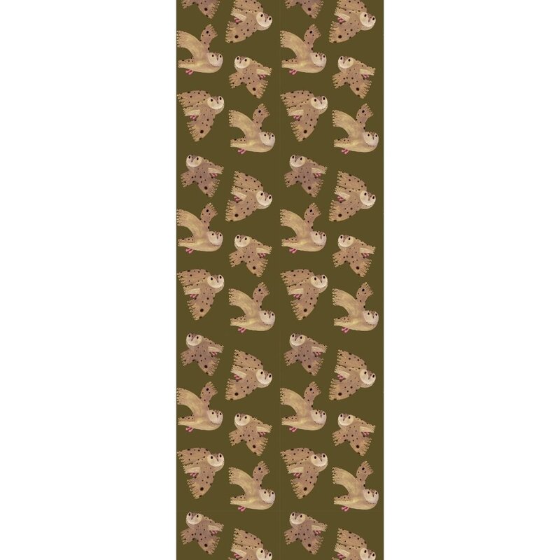 Meet Me at the Wall-collectie Kinderbehang Owl - Fern - Aniek Bartels