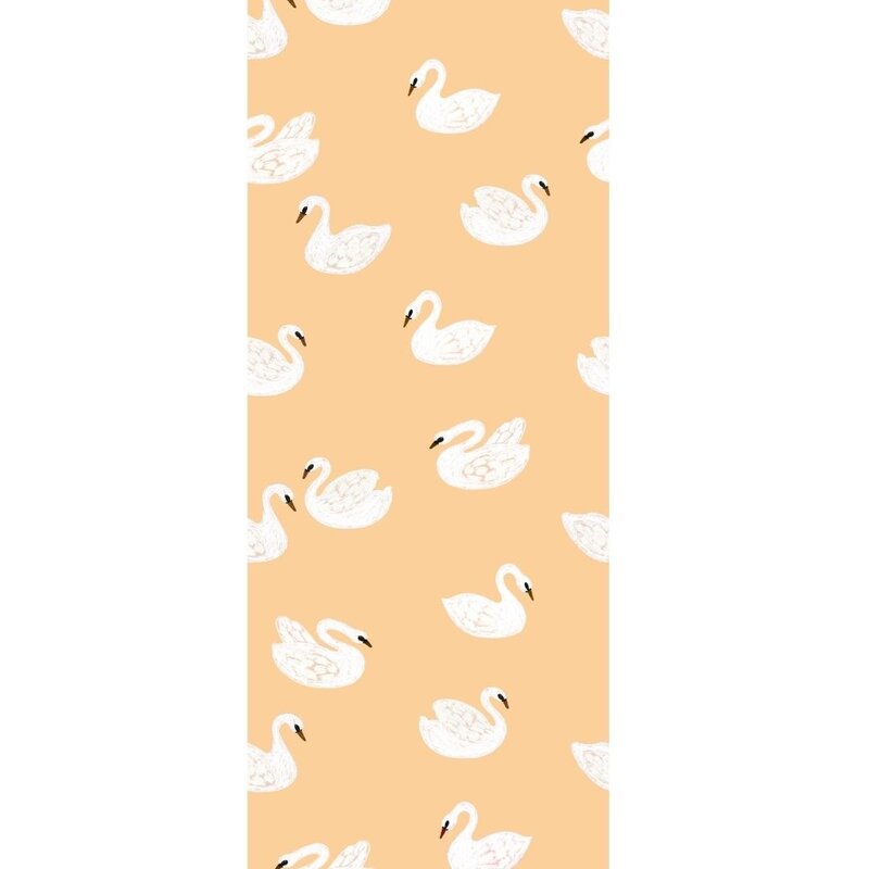 Meet Me at the Wall-collectie Kinderbehang Swans - Buttercup - Joelle Wehkamp