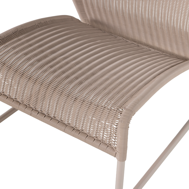 WOOOD-collectie West Tuin Loungestoel Zand