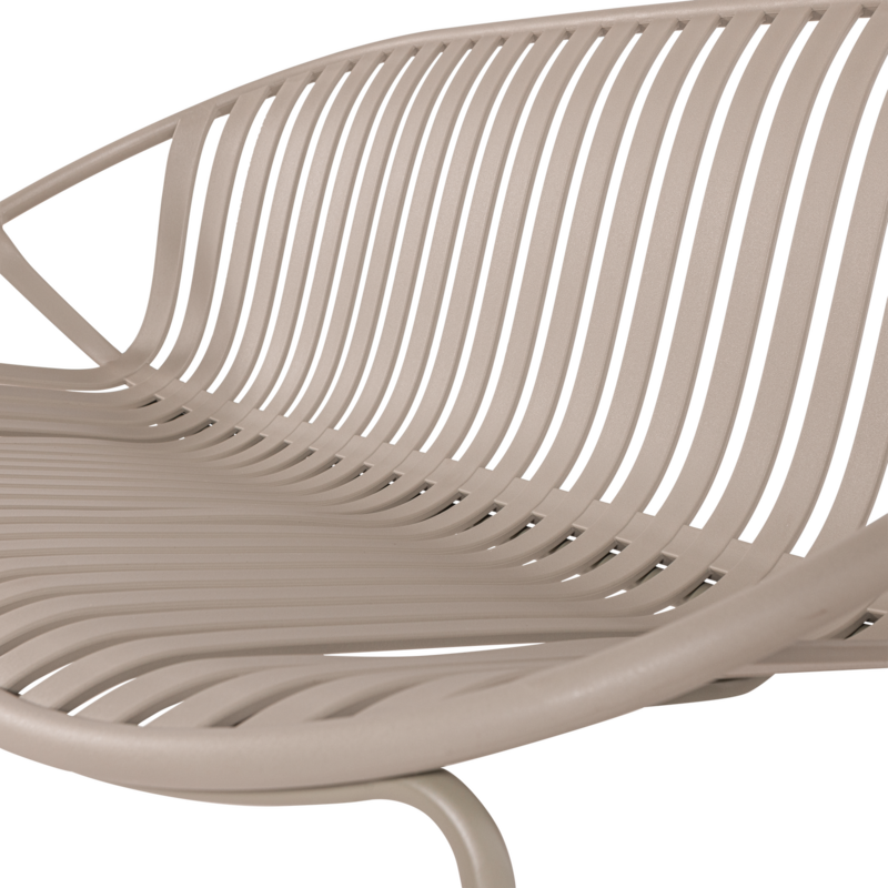 WOOOD-collectie Bruce Garden 2-Seater Bench PP/Metal Sand