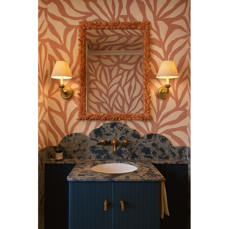 Meet Me at the Wall-collectie Behang Flow Mauve - Sabine van Vessem