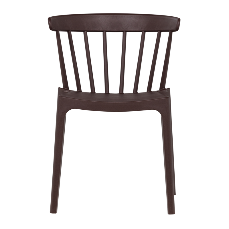 WOOOD-collectie Bliss Garden Chair with Slats Plastic Purple/Brown (Set of 2)