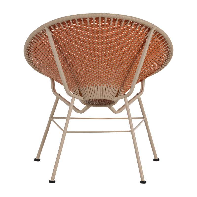 WOOOD-collectie Kazoun Garden Lounge Chair Wicker Orange